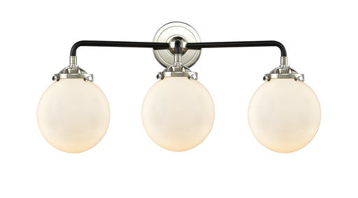 Innovations - 284-3W-BPN-G201-6-LED - LED Bath Vanity - Nouveau - Black Polished Nickel