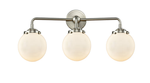 Innovations - 284-3W-SN-G201-6 - Three Light Bath Vanity - Nouveau - Brushed Satin Nickel