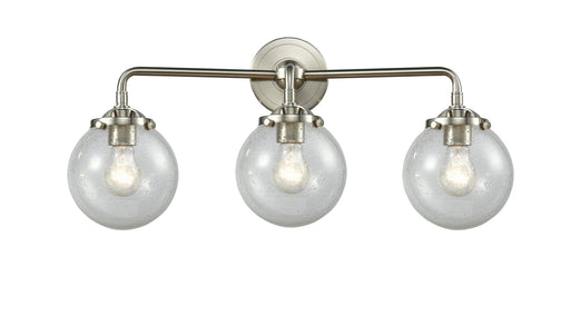 Innovations - 284-3W-SN-G204-6 - Three Light Bath Vanity - Nouveau - Brushed Satin Nickel