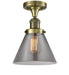Innovations - 517-1CH-AB-G43 - One Light Semi-Flush Mount - Franklin Restoration - Antique Brass