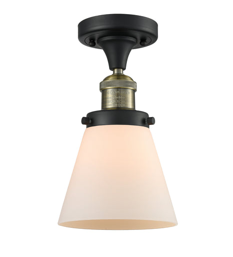 One Light Semi-Flush Mount