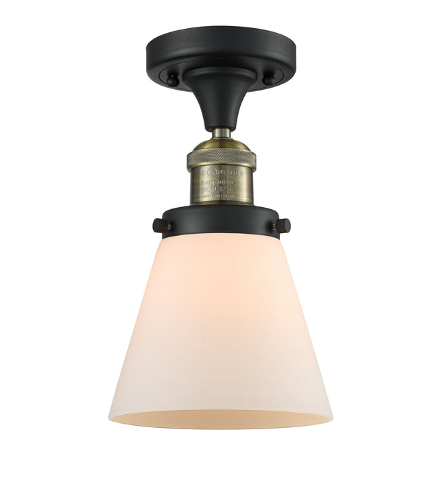 Innovations - 517-1CH-BAB-G61 - One Light Semi-Flush Mount - Franklin Restoration - Black Antique Brass