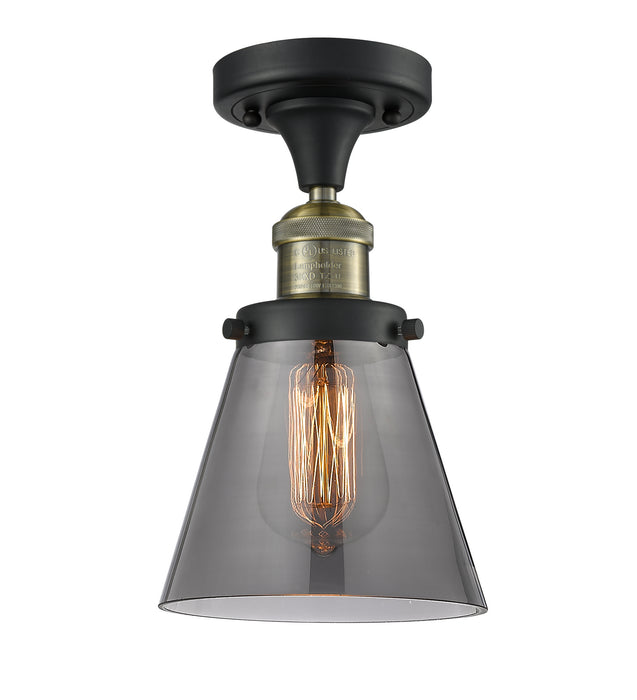 Innovations - 517-1CH-BAB-G63 - One Light Semi-Flush Mount - Franklin Restoration - Black Antique Brass