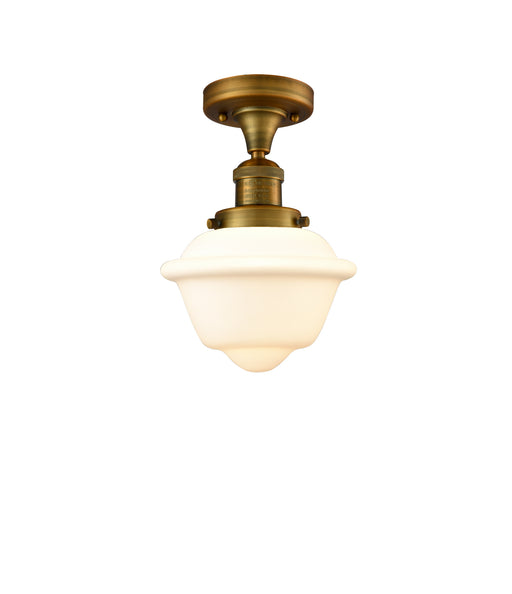 Innovations - 517-1CH-BB-G531 - One Light Semi-Flush Mount - Franklin Restoration - Brushed Brass