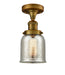Innovations - 517-1CH-BB-G58 - One Light Semi-Flush Mount - Franklin Restoration - Brushed Brass