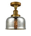 Innovations - 517-1CH-BB-G78 - One Light Semi-Flush Mount - Franklin Restoration - Brushed Brass