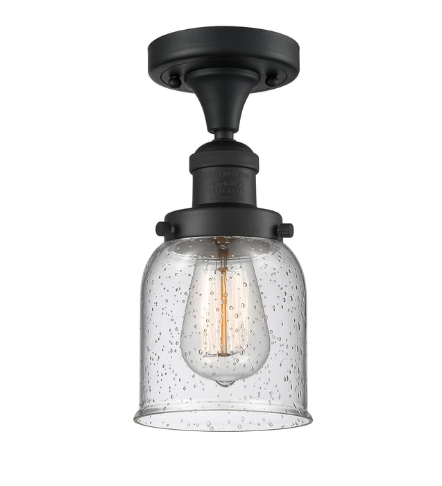 Innovations - 517-1CH-BK-G54 - One Light Semi-Flush Mount - Franklin Restoration - Matte Black