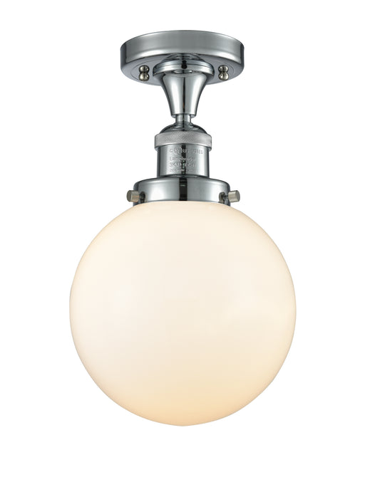 Innovations - 517-1CH-PC-G201-8 - One Light Semi-Flush Mount - Franklin Restoration - Polished Chrome