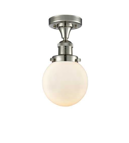 Innovations - 517-1CH-PN-G201-6 - One Light Semi-Flush Mount - Franklin Restoration - Polished Nickel