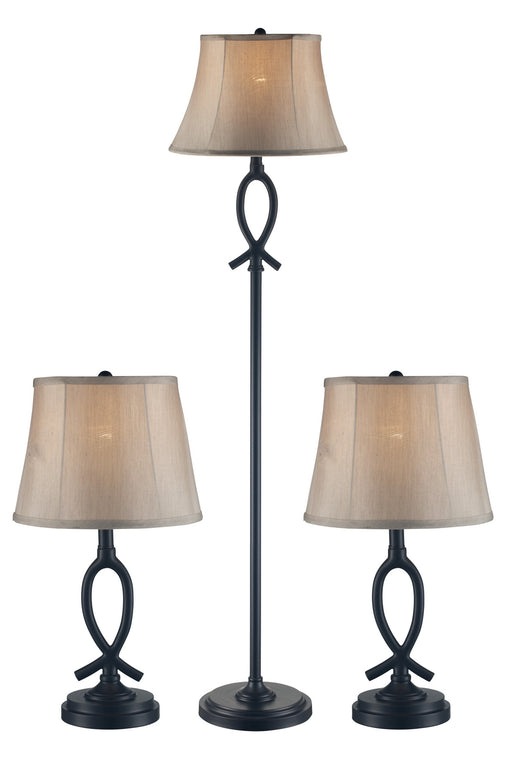 Trans Globe Imports - RTL-8987 - Floor Lamp and Two Table Lamps - Rubbed Oil Bronze
