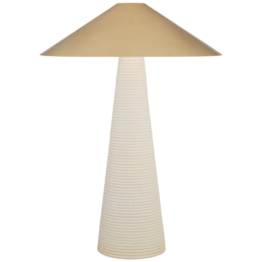 Visual Comfort - KW 3661PRW-AB - Two Light Table Lamp - Miramar2 - Porous White Porcelain