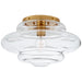 Visual Comfort - KW 4271AB-CG - One Light Flush Mount - Tableau - Antique-Burnished Brass