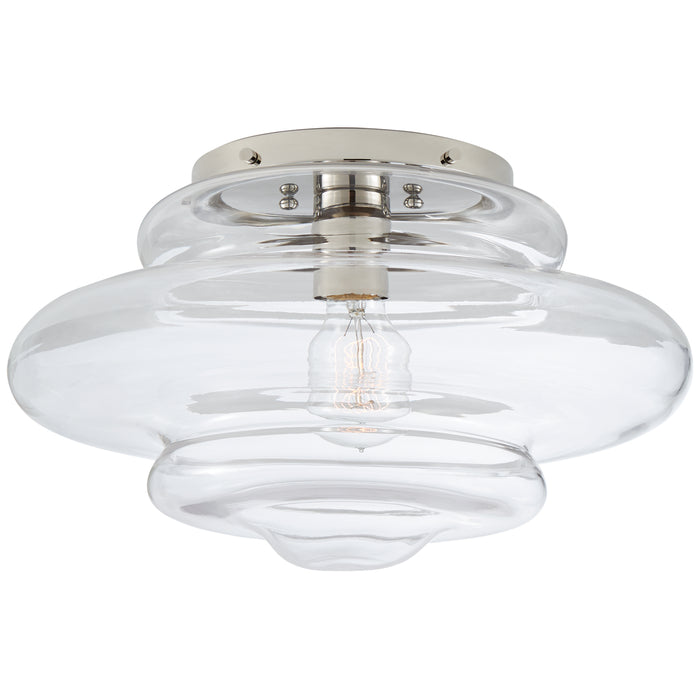 Visual Comfort - KW 4271PN-CG - One Light Flush Mount - Tableau - Polished Nickel