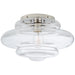 Visual Comfort - KW 4271PN-CG - One Light Flush Mount - Tableau - Polished Nickel