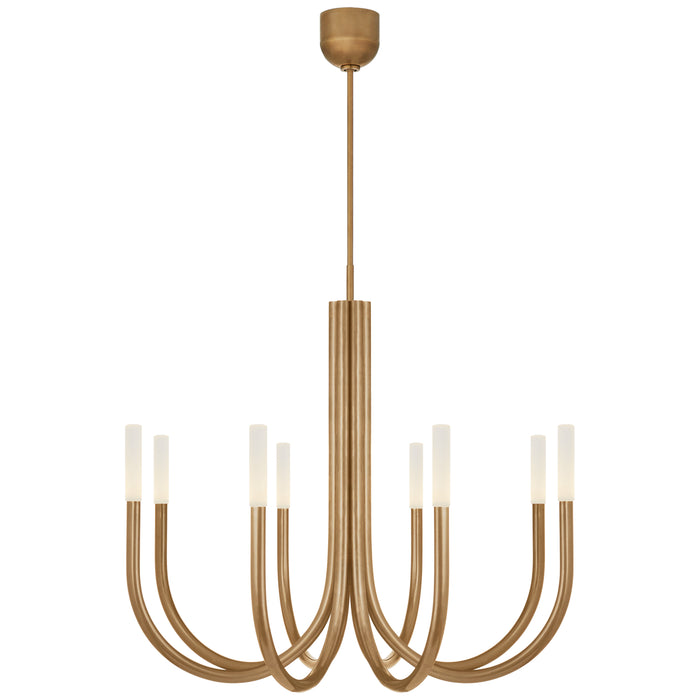 Visual Comfort - KW 5581AB-EC - LED Chandelier - Rousseau - Antique-Burnished Brass