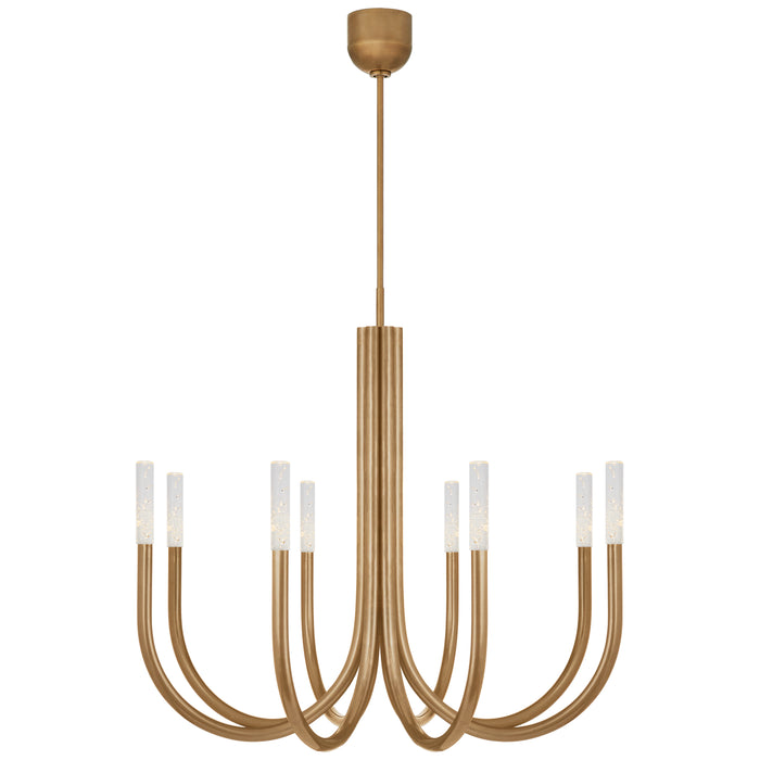 Visual Comfort - KW 5581AB-SG - LED Chandelier - Rousseau - Antique-Burnished Brass