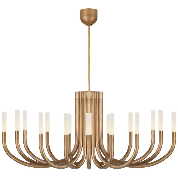 Visual Comfort - KW 5585AB-EC - LED Chandelier - Rousseau - Antique-Burnished Brass