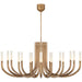 Visual Comfort - KW 5585AB-EC - LED Chandelier - Rousseau - Antique-Burnished Brass
