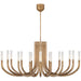 Visual Comfort - KW 5585AB-SG - LED Chandelier - Rousseau - Antique-Burnished Brass