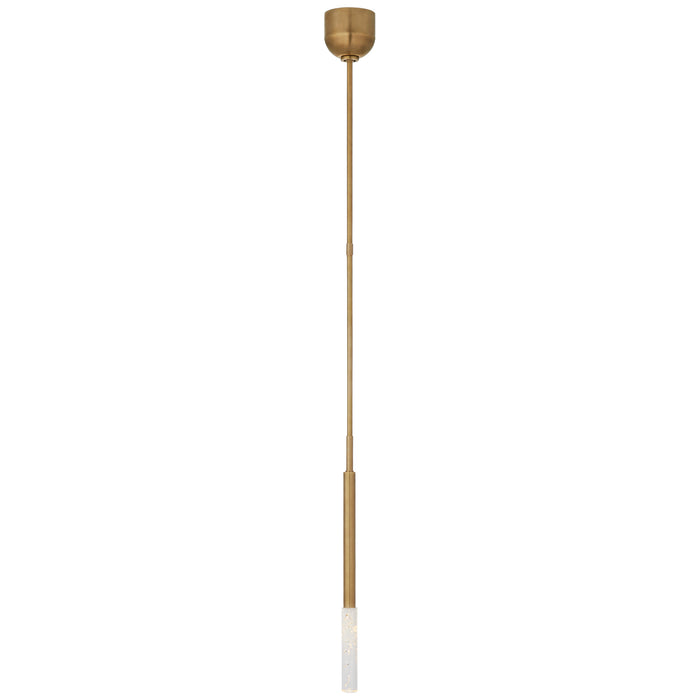Visual Comfort - KW 5586AB-SG - LED Pendant - Rousseau - Antique-Burnished Brass