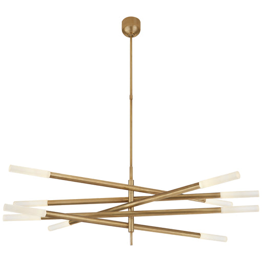 Visual Comfort - KW 5587AB-EC - LED Chandelier - Rousseau - Antique-Burnished Brass