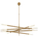 Visual Comfort - KW 5587AB-EC - LED Chandelier - Rousseau - Antique-Burnished Brass