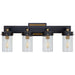 Visual Comfort - TOB 2316BZ/HAB-CG - Four Light Bath Sconce - Marais - Bronze with Antique Brass