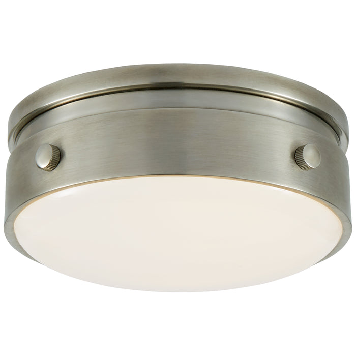 Visual Comfort - TOB 4062AN-WG - LED Flush Mount - Hicks - Antique Nickel