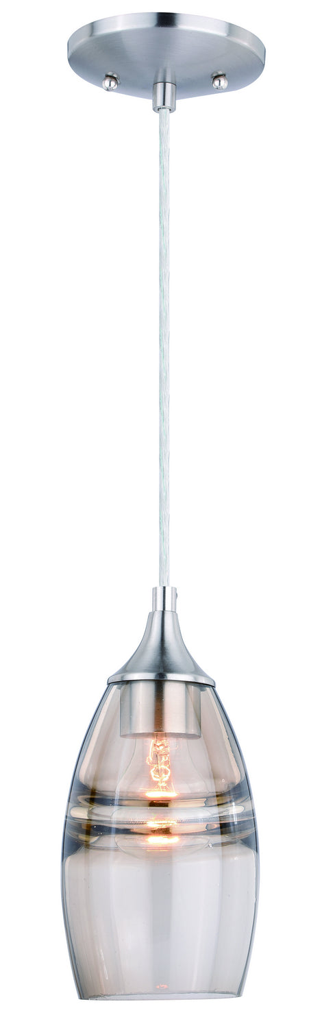 Vaxcel - P0276 - One Light Mini Pendant - Milano - Satin Nickel