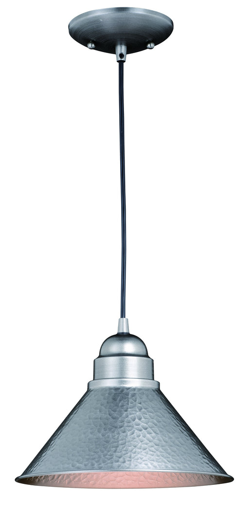 Vaxcel - T0493 - One Light Outdoor Pendant - Outland - Brushed Pewter