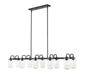 Z-Lite - 471-10L-MB - Ten Light Linear Chandelier - Delaney - Matte Black