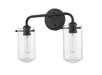 Z-Lite - 471-2V-MB - Two Light Vanity - Delaney - Matte Black