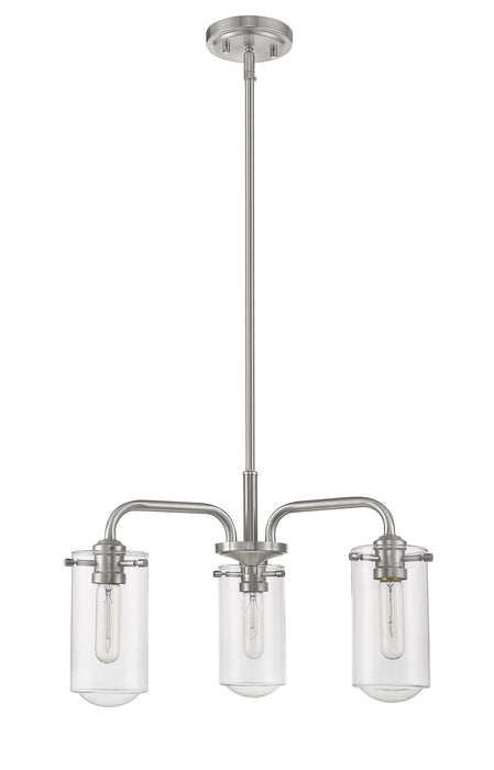 Z-Lite - 471-3BN - Three Light Chandelier - Delaney - Brushed Nickel