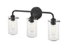 Z-Lite - 471-3V-MB - Three Light Vanity - Delaney - Matte Black