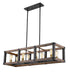 Z-Lite - 472-8L-RM - Eight Light Linear Chandelier - Kirkland - Rustic Mahogany