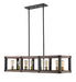 Z-Lite - 472-8L-RM - Eight Light Linear Chandelier - Kirkland - Rustic Mahogany