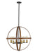 Z-Lite - 472B26-RM - Six Light Pendant - Kirkland - Rustic Mahogany