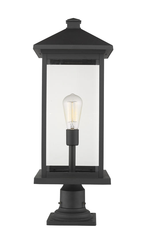 Z-Lite - 531PHBXLR-533PM-BK - One Light Outdoor Pier Mount - Portland - Black