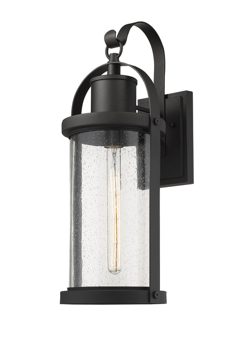 Z-Lite - 569B-BK - One Light Outdoor Wall Mount - Roundhouse - Black