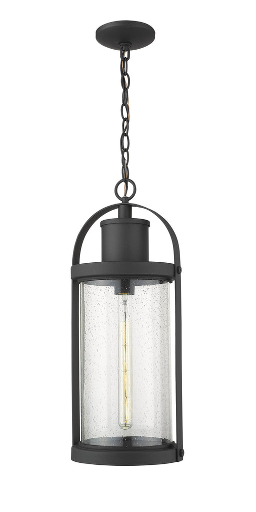 Z-Lite - 569CHB-BK - One Light Outdoor Chain Mount Ceiling Fixture - Roundhouse - Black