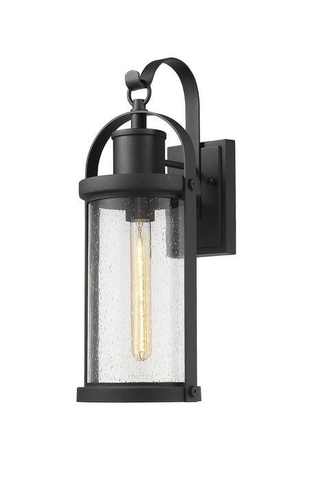 Z-Lite - 569M-BK - One Light Outdoor Wall Mount - Roundhouse - Black