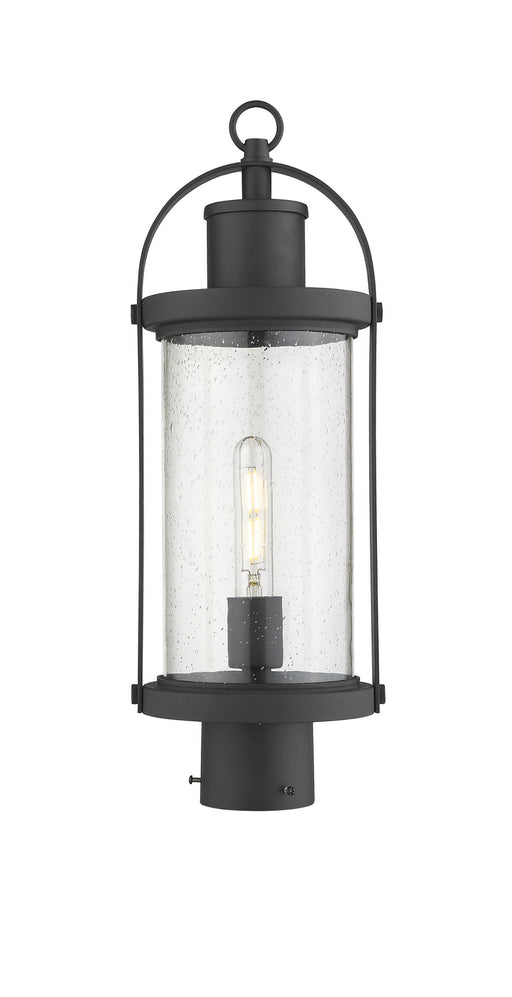 Z-Lite - 569PHM-BK - One Light Outdoor Post Mount - Roundhouse - Black