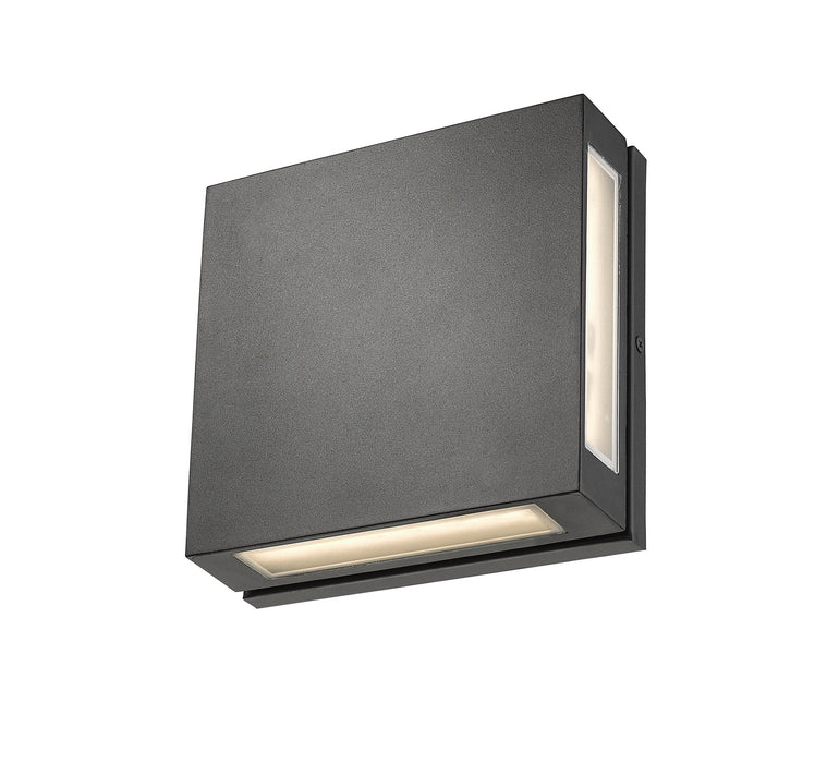 Z-Lite - 572B-BK-LED - LED Outdoor Wall Mount - Quadrate - Black