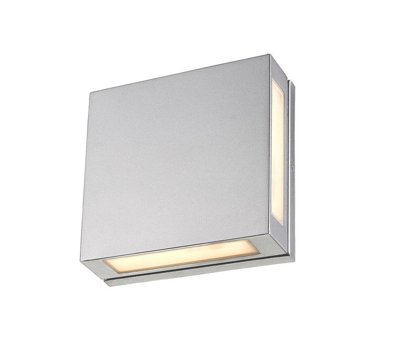 Z-Lite - 572B-SL-LED - LED Outdoor Wall Mount - Quadrate - Silver