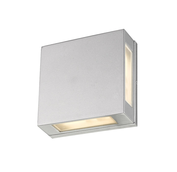 Z-Lite - 572S-SL-LED - LED Outdoor Wall Mount - Quadrate - Silver