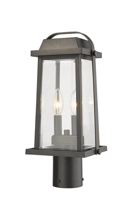 Z-Lite - 574PHMR-ORB - Two Light Outdoor Post Mount - Millworks - Oil Rubbed Bronze