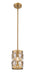 Z-Lite - 6010MP-HB - One Light Pendant - Dealey - Heirloom Brass