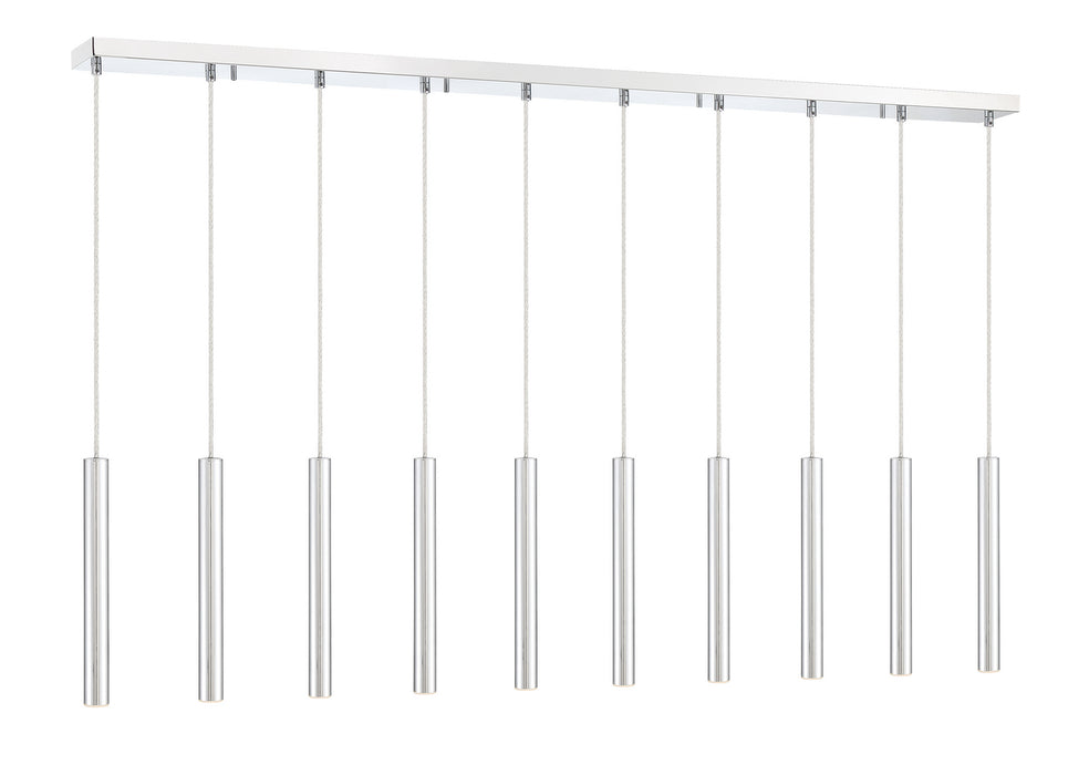Z-Lite - 917MP12-CH-LED-10LCH - LED Linear Chandelier - Forest - Chrome