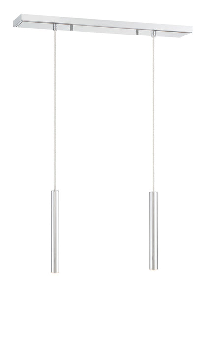 Z-Lite - 917MP12-CH-LED-2LCH - LED Linear Chandelier - Forest - Chrome