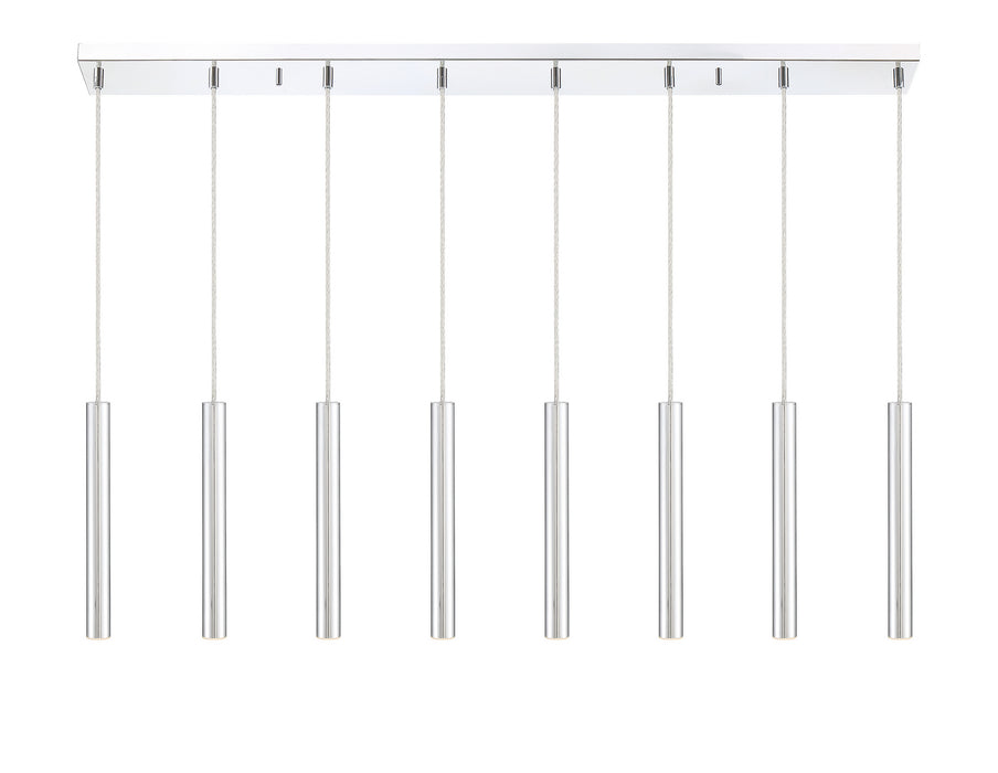 Z-Lite - 917MP12-CH-LED-8LCH - LED Linear Chandelier - Forest - Chrome